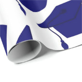 CADEAU PAPIER D'EMBALLAGE D'OBTENTION DU DIPLÔME DE BLEU (Coin rond)