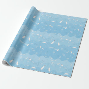 Cadeau Papier d'emballage d'océan bleu
