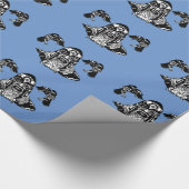 Cadeau Papier d'emballage d'Odin et de Ravens (Coin)