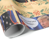 Cadeau Papier d'emballage Donald Trump (Coin rond)
