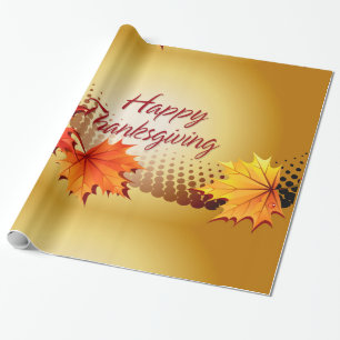 Cadeau Papier d'emballage d'options du bon thanksgiving