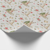 Cadeau Papier d'emballage doré Retriever (Coin)