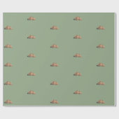 Cadeau papier d'emballage d'ours gris (Plat)