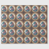 Cadeau Papier d'emballage Dragon (Plat)