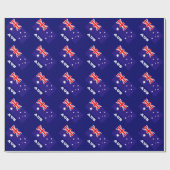Cadeau Papier d'emballage drapeau australien (Plat)