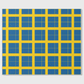 Cadeau Papier d'emballage Drapeau de Suède (Plat)