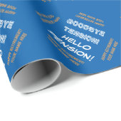 Cadeau Papier d'emballage drôle fait sur commande de (Coin rond)