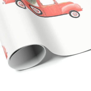 Cadeau Papier d'emballage du camion rouge de Nana