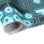 Cadeau papier d'emballage du circuit imprimé (Coin rond)