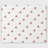 Cadeau Papier d'emballage du coeur (Plat)