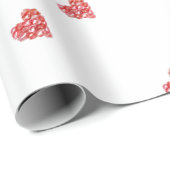 Cadeau Papier d'emballage du coeur (Coin rond)