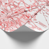 Cadeau Papier d'emballage du diagramme d'aviation (Coin)