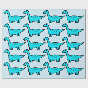 Cadeau Papier d'emballage du dinosaure Herbert