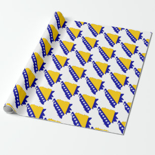 Cadeau Papier d'emballage du drapeau bosnien