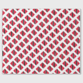 Cadeau Papier d'emballage du drapeau de Trinité-et-Tobago (Plat)