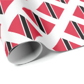 Cadeau Papier d'emballage du drapeau de Trinité-et-Tobago (Coin rond)