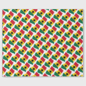 Cadeau Papier d'emballage du drapeau du Ghana (Plat)