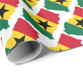 Cadeau Papier d'emballage du drapeau du Ghana (Coin rond)