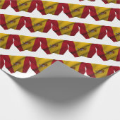 Cadeau Papier d'emballage du drapeau espagnol (Coin)