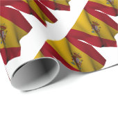 Cadeau Papier d'emballage du drapeau espagnol (Coin rond)