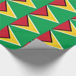 Cadeau Papier d'emballage du drapeau guyanien