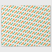 Cadeau Papier d'emballage du drapeau irlandais (Plat)