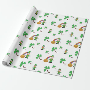 Cadeau Papier d'emballage du jour de St Patrick