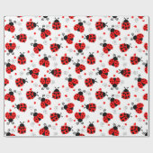 Cadeau Papier d'emballage du motif Ladybug mignon (Plat)