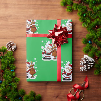 Cadeau Papier d'emballage du Père Noël