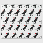 Cadeau Papier d'emballage du père noël T-Rex (Plat)