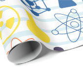 Cadeau Papier d'emballage du professeur de chimie (Coin rond)