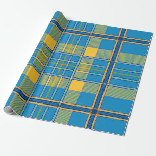 Cadeau papier d'emballage écossais en tartan plaid