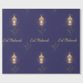 Cadeau Papier d'emballage Eid Bleu (Plat)