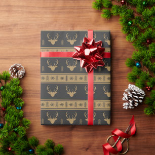 Cadeau Papier d'emballage élégant pour cerfs pour cadeaux