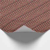 Cadeau Papier d'emballage Empreinte de léopard Chevron (Coin)