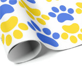 Cadeau Papier d'emballage empreinte de patte Lansing Bobc (Coin rond)