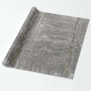 Cadeau Papier d'emballage en baisse de neige