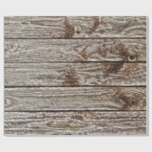 Cadeau papier d'emballage en bois affaissé (Plat)