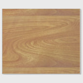 Cadeau Papier d'emballage en bois clair (Plat)