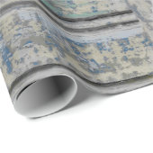 Cadeau Papier d'emballage en bois ébréché (Coin rond)