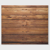 Cadeau Papier d'emballage en bois élégant (Plat)