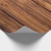 Cadeau Papier d'emballage en bois élégant (Coin)