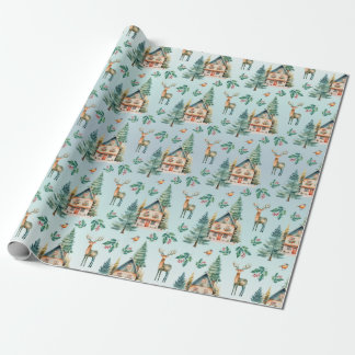 Cadeau Papier d'emballage en bois mou