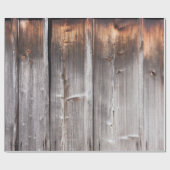 Cadeau papier d'emballage en bois rustique (Plat)