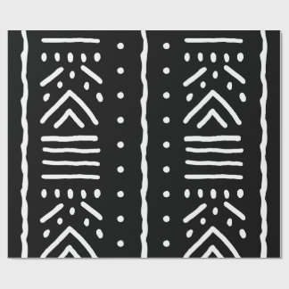 Cadeau Papier d'emballage en boue noire africaine - Papie