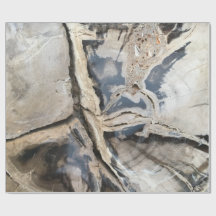 Papier d'emballage en cristal noir et crème