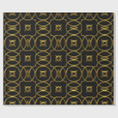 Cadeau papier d'emballage en fibre d'or (Plat)