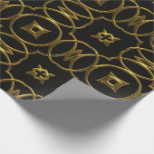 Cadeau papier d'emballage en fibre d'or (Coin)