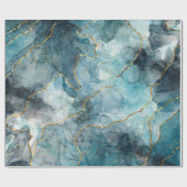 Cadeau papier d'emballage en marbre (Plat)