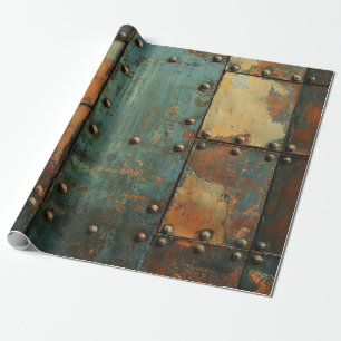 Cadeau Papier d'emballage en métal industriel